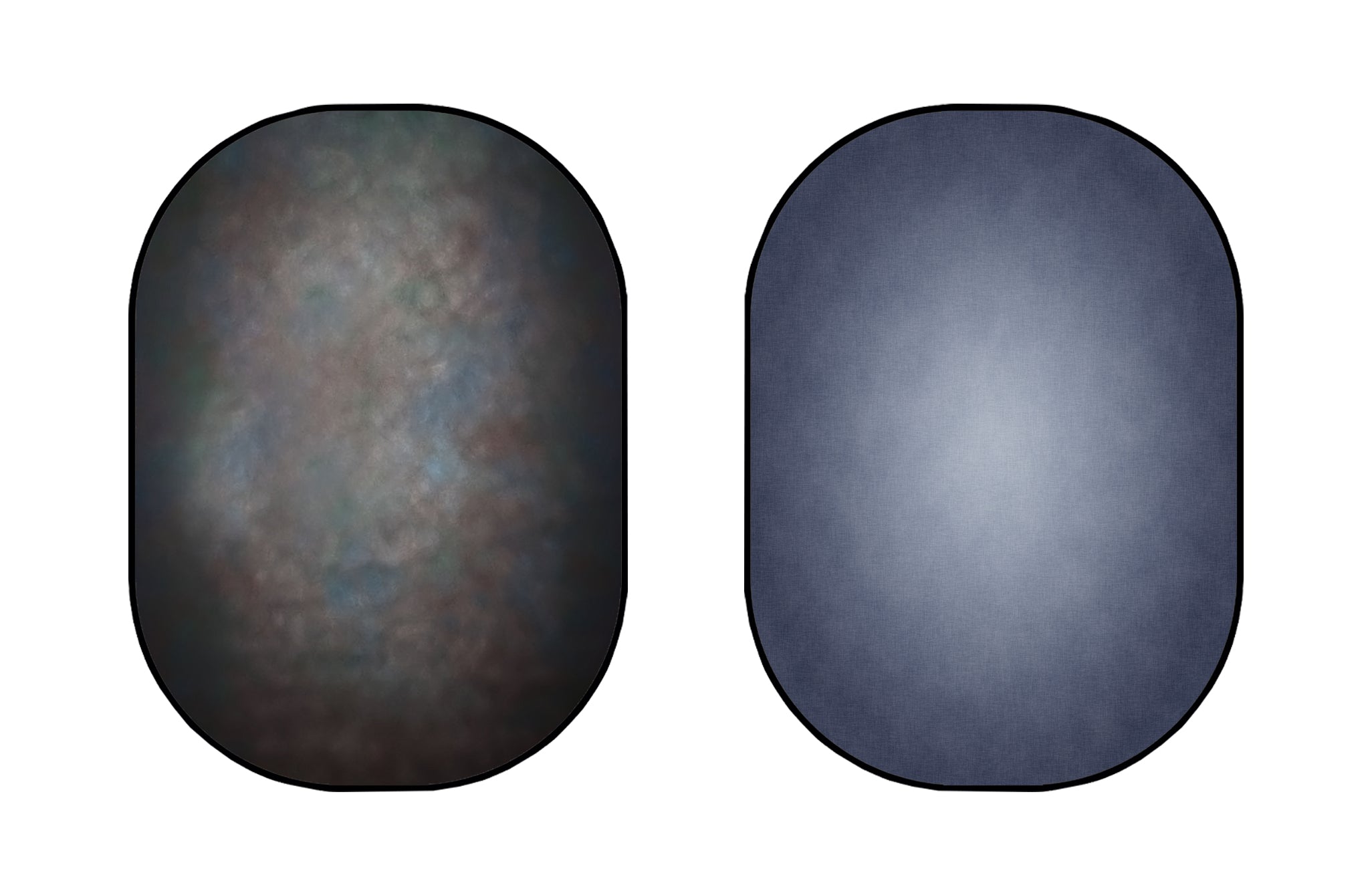 Kate Double-face Sombre Point de rouille/Gris doux Photographie Toile de fond Pliable 5x6.5pi(1.5x2m) - Kate Backdrop FR