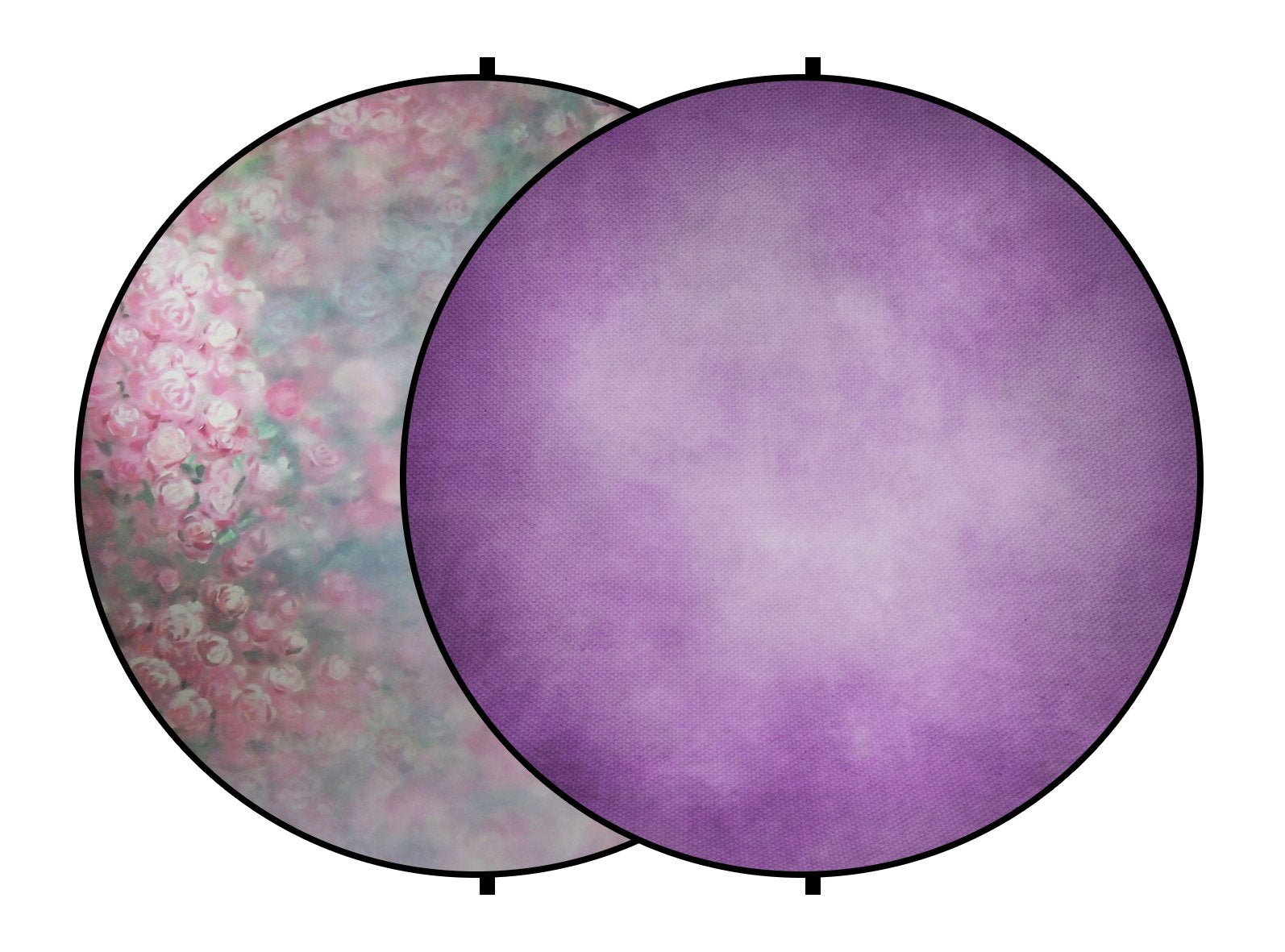 Kate Abstrait violet / fleurs rondes toile de fond pliable mixte pour la photographie de bébé 5X5ft(1.5x1.5m)