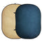 Kate Double-face Abstrait Crème/Bleu foncé Photographie Toile de fond Pliable 5x6.5pi(1.5x2m) - Kate Backdrop FR