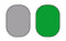 Kate Double-face Gris/Vert Chasseur Photographie Toile de fond Pliable 5x6.5pi(1.5x2m) - Kate Backdrop FR