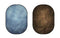 Kate Double-face Peinture à l'huile Marron/Abstrait Bleu Photographie Toile de fond Pliable 5x6.5pi(1.5x2m) - Kate Backdrop FR