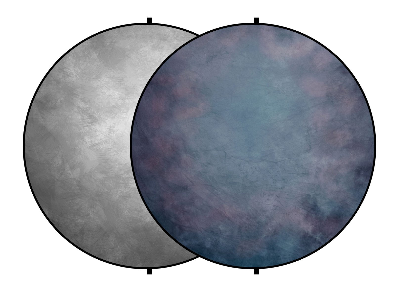 Kate Bien texture artistique /gris abstrait toile de fond pliable ronde mixte pour la photographie 5X5ft (1.5x1.5m)