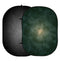 Kate Double-face Abstrait Vert foncé/Noir Photographie Toile de fond Pliable 5x6.5pi(1.5x2m) - Kate Backdrop FR