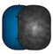Kate Double-face Abstrait Gris foncé/Bleu Photographie Toile de fond Pliable 5x6.5pi(1.5x2m) - Kate Backdrop FR