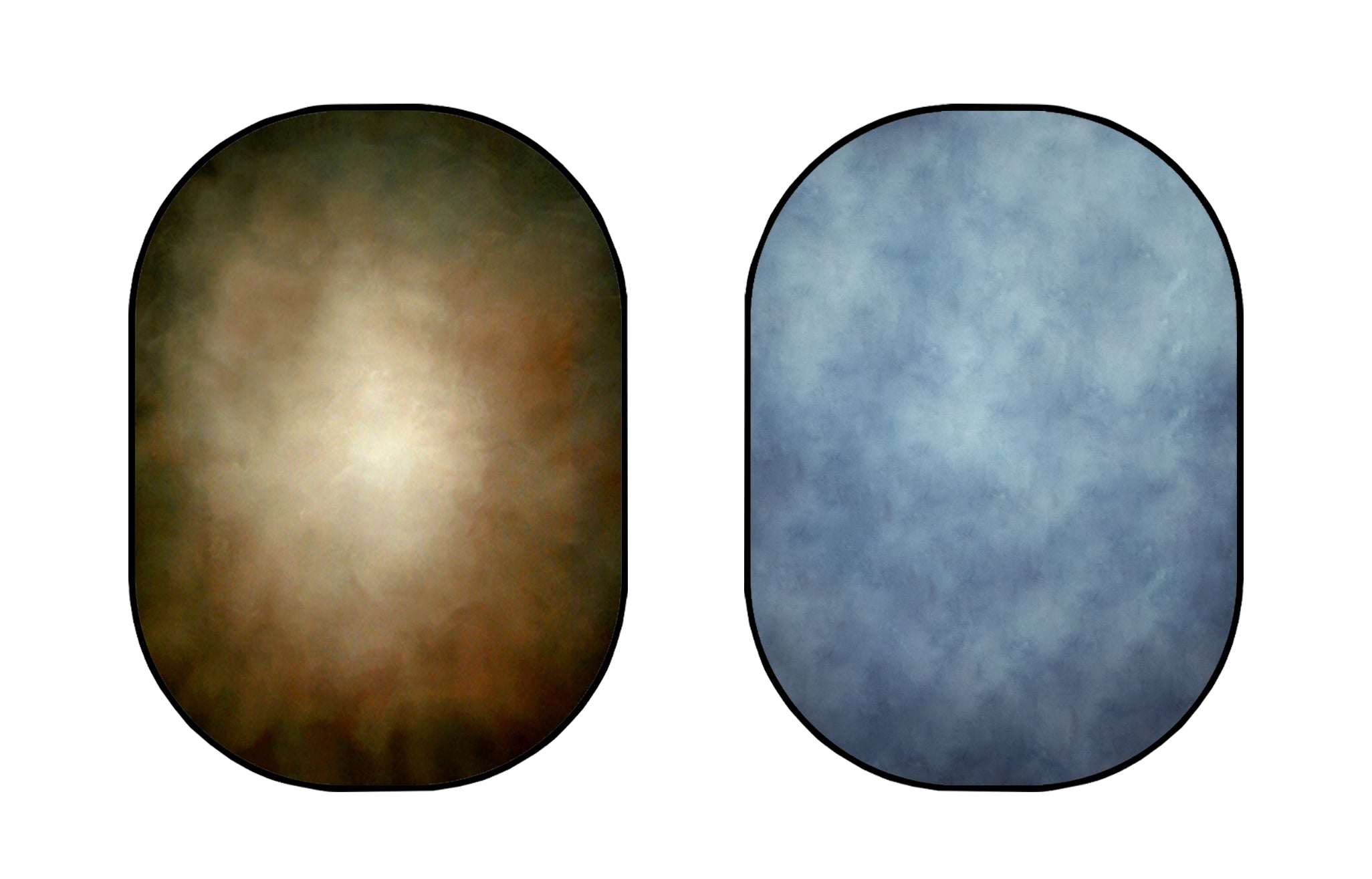Kate Double-face Texture Abstrait Bleu/Brun Photographie Toile de fond Pliable 5x6.5pi(1.5x2m) - Kate Backdrop FR