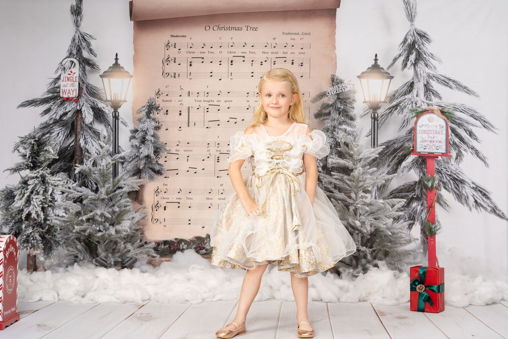 Kate Livre de chansons Noël Toile de fond conçue par Uta Mueller Photographie