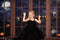 Kate Fenêtre Nuit Halloween Citrouille Toile de fond Conçu par Chain Photographie - Kate Backdrop FR