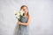 Kate Texture Abstrait Tons gris Beaux-arts Toile de fond conçue par Veronika Gant - Kate Backdrop FR