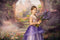 Kate Château Jardin Fleurs magiques Printemps Toile de fond pour la photographie - Kate Backdrop FR