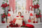 Kate Fenêtre Boho Rouge Saint Valentin Toile de fond conçu par Emetselch - Kate Backdrop FR