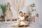 Kate Boho Printemps Tente Fleurs Toile de fond conçu par Emetselch - Kate Backdrop FR