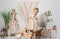Kate Boho Printemps Tente Fleurs Toile de fond conçu par Emetselch - Kate Backdrop FR