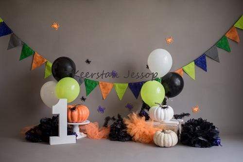 Katebackdrop鎷㈡綖Kate Cake Smash Pumpkins Halloween Backdrop for Photography Designed by Keerstan Jessop