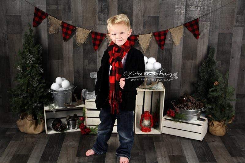 Katebackdrop£ºKate Dreaming of a Plaid Christmas Backdrop designed by Arica Kirby