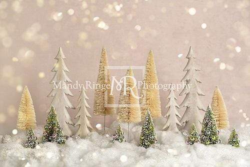 Kate Arbres de Noël élégants avec fond de paillettes pour la photographie conçue par Mandy Ringe Photography
