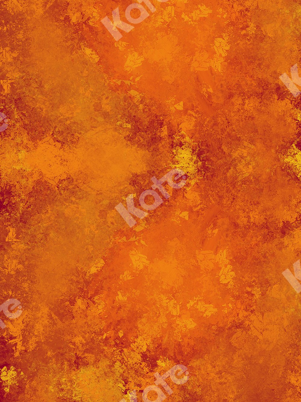 Kate Abstraite Or Orange Toile de fond conçue par Jia Chan Photographie - Kate Backdrop FR