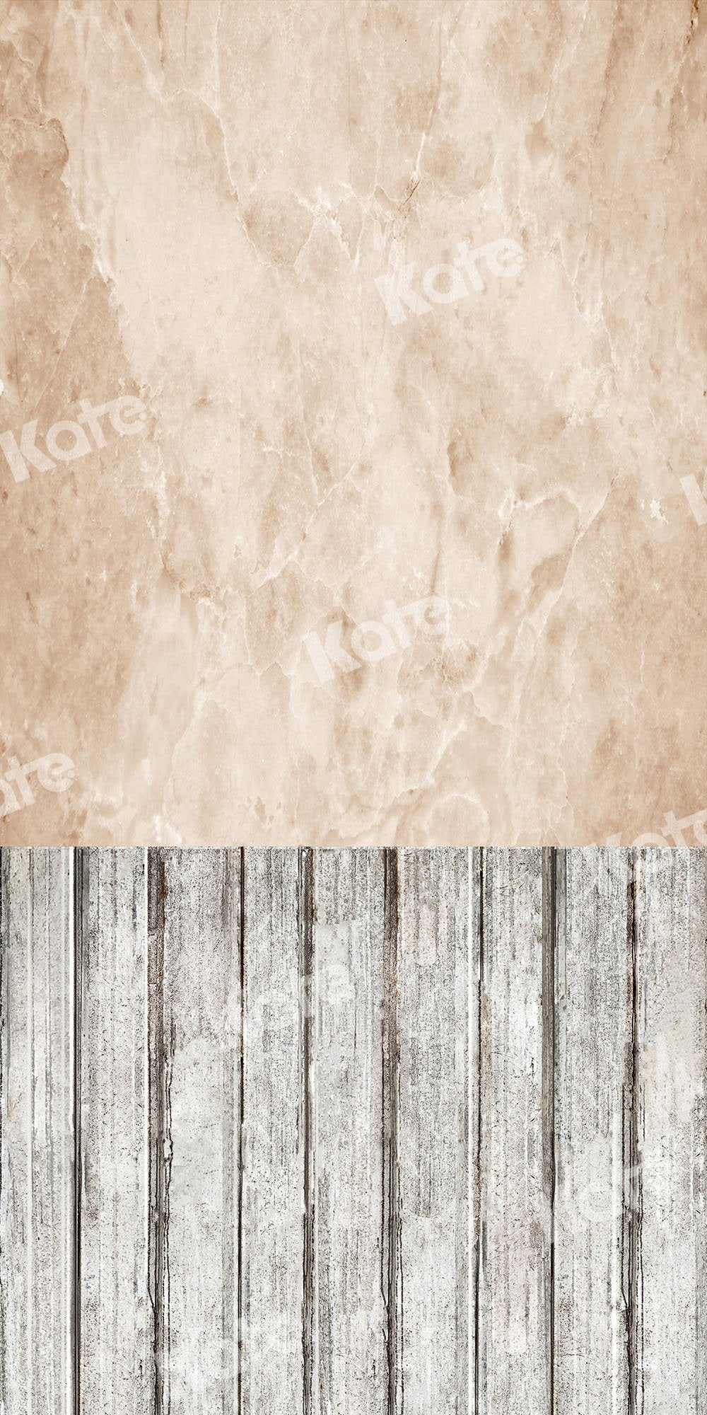 Kate Sweep Mur-à-Sol Épissage Crème Abstrait Planche de bois Toile de fond pour la photographie - Kate Backdrop FR