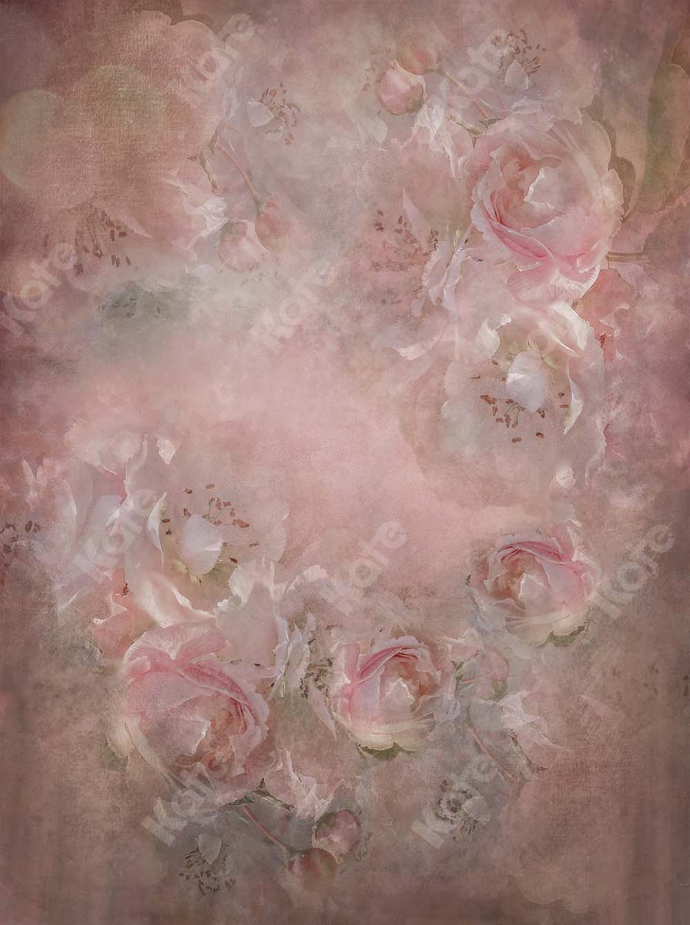 Kate Rose Fleurs Beaux-arts Fête des mères Toile de fond conçue par GQ - Kate Backdrop FR