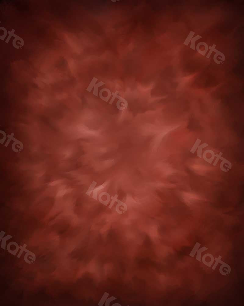 Kate Texturée Rouge Oxyde de fer Abstrait Toile de fond conçue par GQ - Kate Backdrop FR