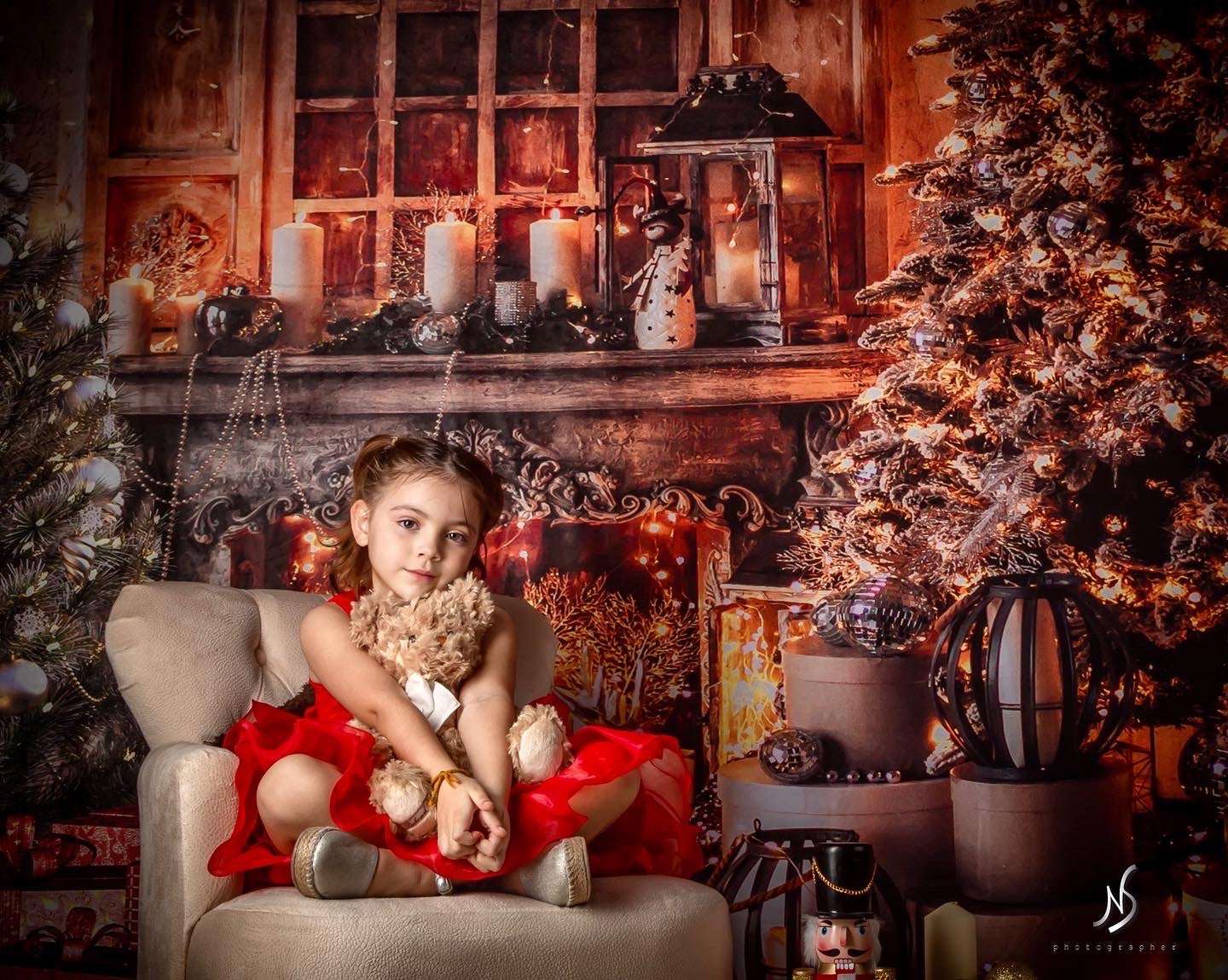 Kate Chambre chaude Arbres de Noël Toile de fond conçue par Chain Photographie