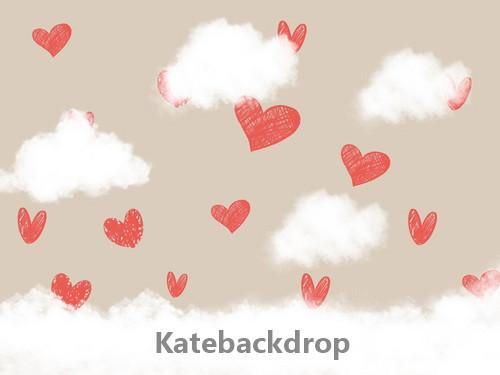 Katebackdrop£ºKate La Saint-Valentin Red Hearts Backdrop Designed By Jerry_Sina