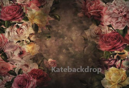 Katebackdrop£ºKate Retro Abstract Flowers Backdrop Designed By Jerry_Sina