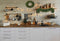 Kate Cuisine Noël Mur de briques Blanc Toile de fond conçue par Jerry_Sina - Kate Backdrop FR