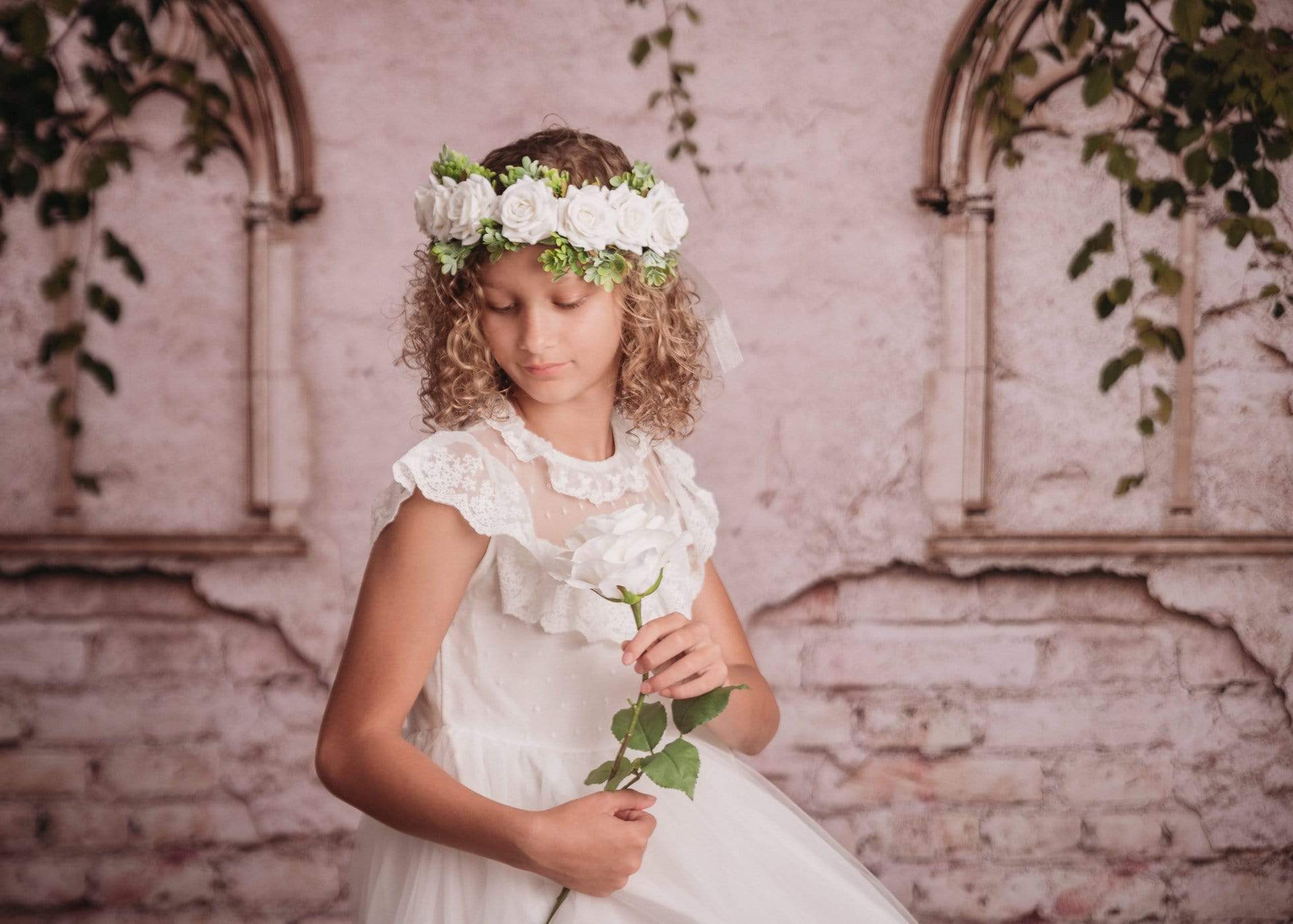 Kate Mur de briques Été Verdure Toile de fond pour la photographie - Kate Backdrop FR