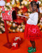 Kate Bokeh Noël Rouge Doré Toile de fond pour la photographie - Kate Backdrop FR