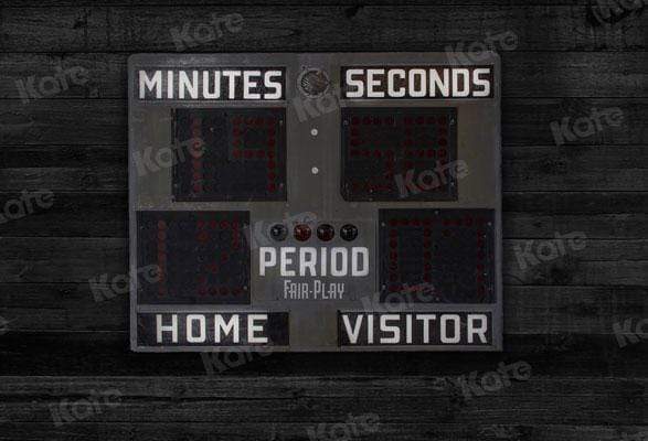 Kate noir vintage basket-ball scoring dispositif sport toile de fond pour la photographie