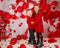 Kate Arc de ballons Rouge Saint-Valentin Toile de fond pour la photographie - Kate Backdrop FR