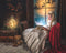 Katebackdrop拢潞Kate Christmas Moon And Reindeer Outside Window Backdrops for Photography