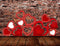 Kate Plancher en bois Mur Amour La Saint-Valentin Toile de fond pour la photographie - Kate Backdrop FR