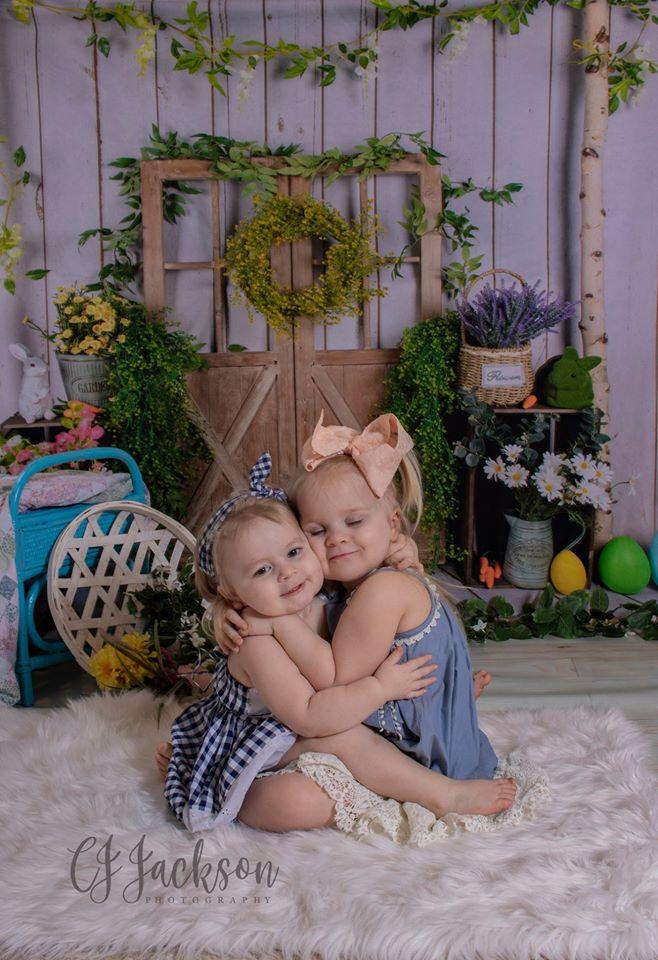 Katebackdrop£ºKate Floral Barn Door Easter Backdrop Designed by Jia Chan Photography