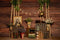 Kate Fête des mères Lumières Mur en bois Gramophone Toile de fond conçue par Jia Chan - Kate Backdrop FR