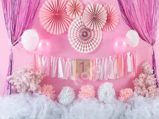 Kate Anniversaire Cake smash Ballons Toile de fond conçue par Jia Chan Photographie - Kate Backdrop FR