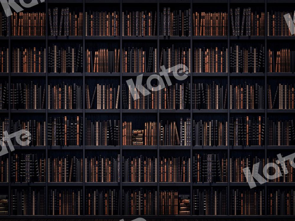 Kate Retour à l'école Bibliothèque Livres Diplômé Toile de fond conçue par Chain Photographie