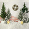 Kate Mur de briques Lumières Arbre de Noël Toile de fond conçu par Emetselch - Kate Backdrop FR
