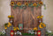 Kate Printemps Brun Porte en bois Fleurs Tournesol Toile de fond pour la photographie - Kate Backdrop FR