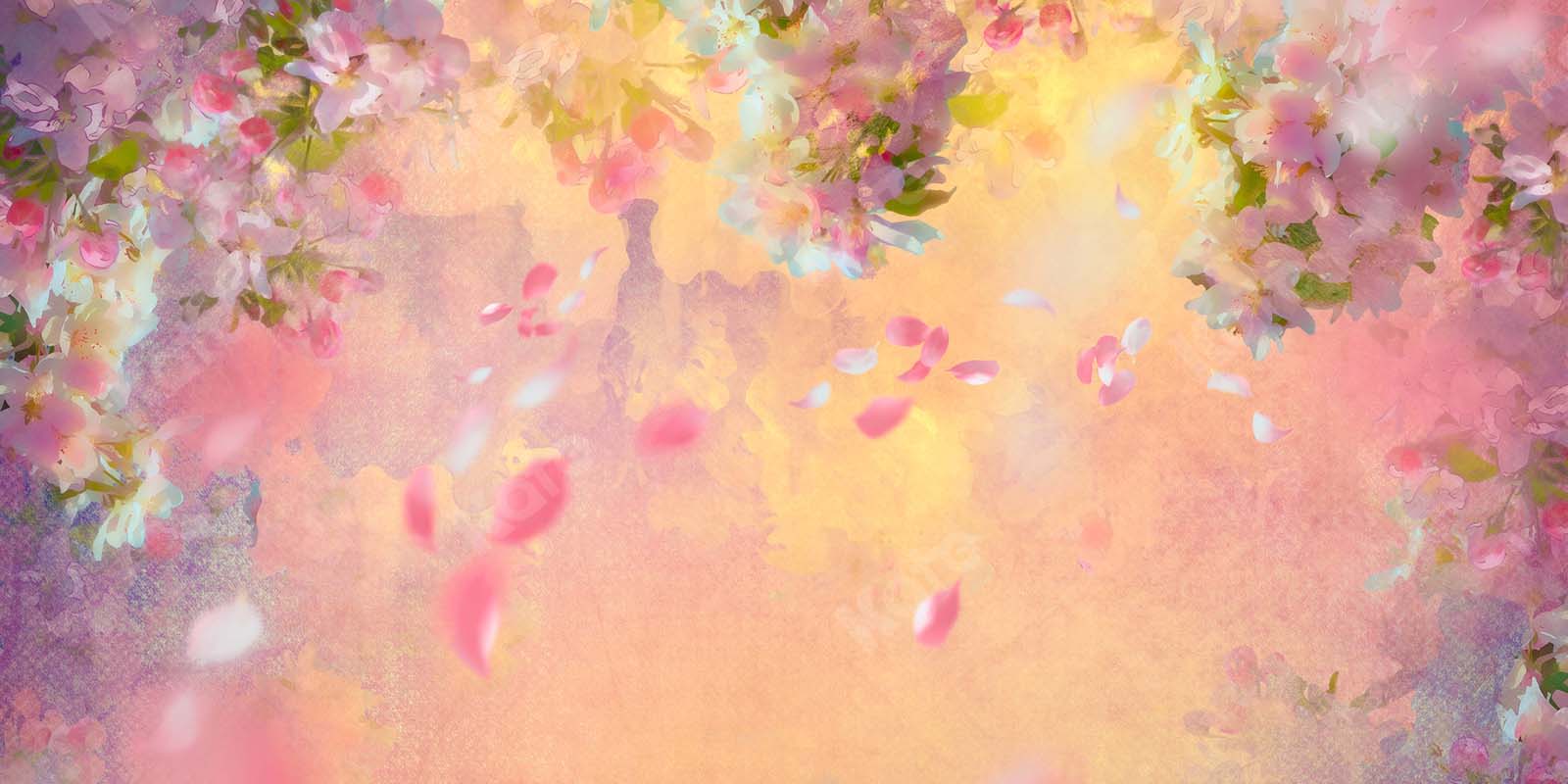 Kate Printemps Beaux-arts Fleurs brumeuses Toile de fond conçue par Chain Photographie - Kate Backdrop FR