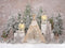 Kate Sapin de Noël Tente Arbres Hiver Neige Toile de fond Conçu par Emetselch - Kate Backdrop FR