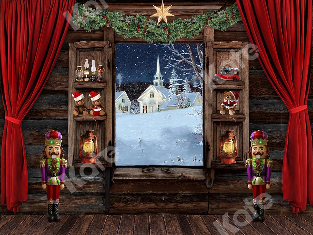 Kate Fenêtre en bois Casse-Noisette Noël Toile de fond conçu par Chain Photographie