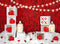Kate Xoxo Mur de roses Saint-Valentin Rouge Toile de fond conçu par Kate Image - Kate Backdrop FR