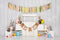 Kate Blanc Oeuf Lapin Pâques Bois Toile de fond conçue par Emetselch - Kate Backdrop FR