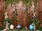 Kate Printemps Brun Mur en bois Jardin Lapin Pâques Toile de fond pour la photographie - Kate Backdrop FR