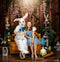Kate Printemps Brun Mur en bois Jardin Lapin Pâques Toile de fond pour la photographie - Kate Backdrop FR