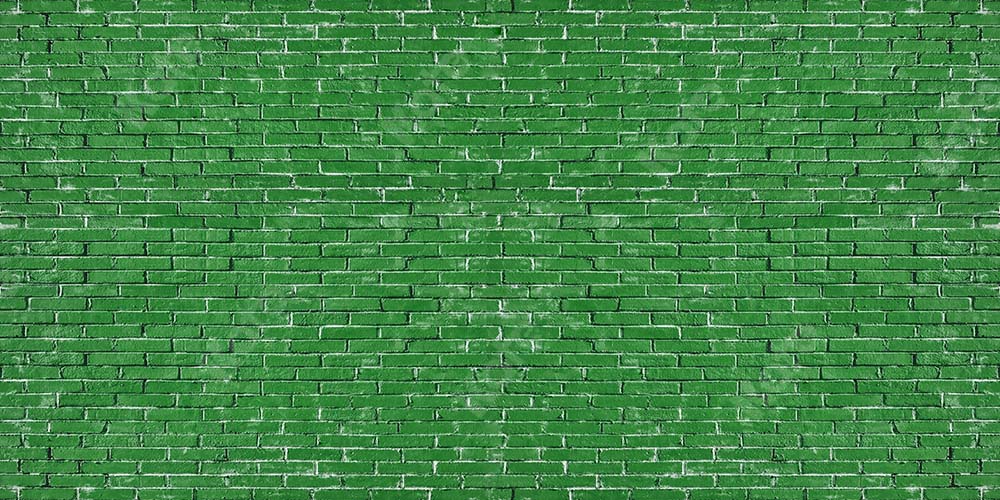 Kate Mur de briques Vertes Printemps Toile de fond pour la photographie