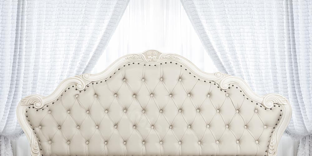 Kate Tête de lit Chambre Blanc Simple Rideau Toile de fond pour la photographie - Kate Backdrop FR