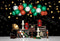 Kate Retour à l'école Ballon Points dorés Bokeh Livre Toile de fond conçue par Emetselch - Kate Backdrop FR