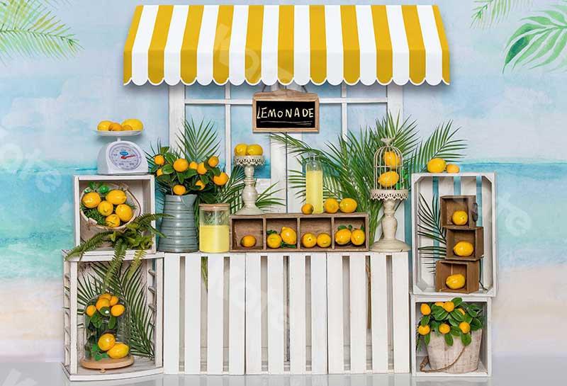 Kate Plage Stand de limonade Été Toile de fond conçue par Emetselch - Kate Backdrop FR
